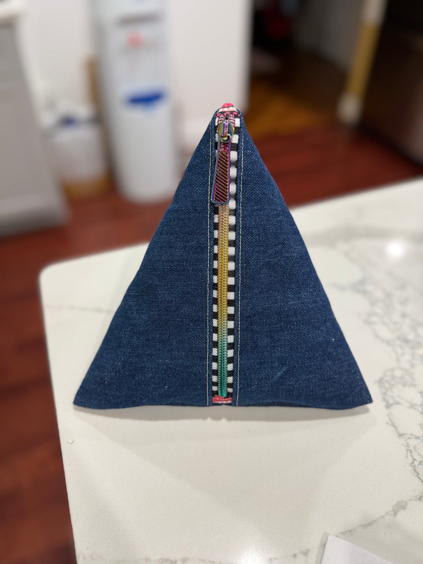 Triangle Pouch Denim
