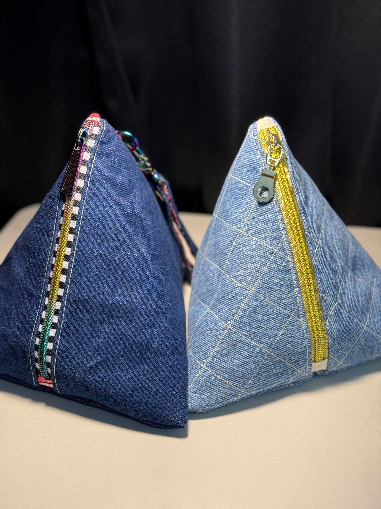 Triangle Pouch Denim