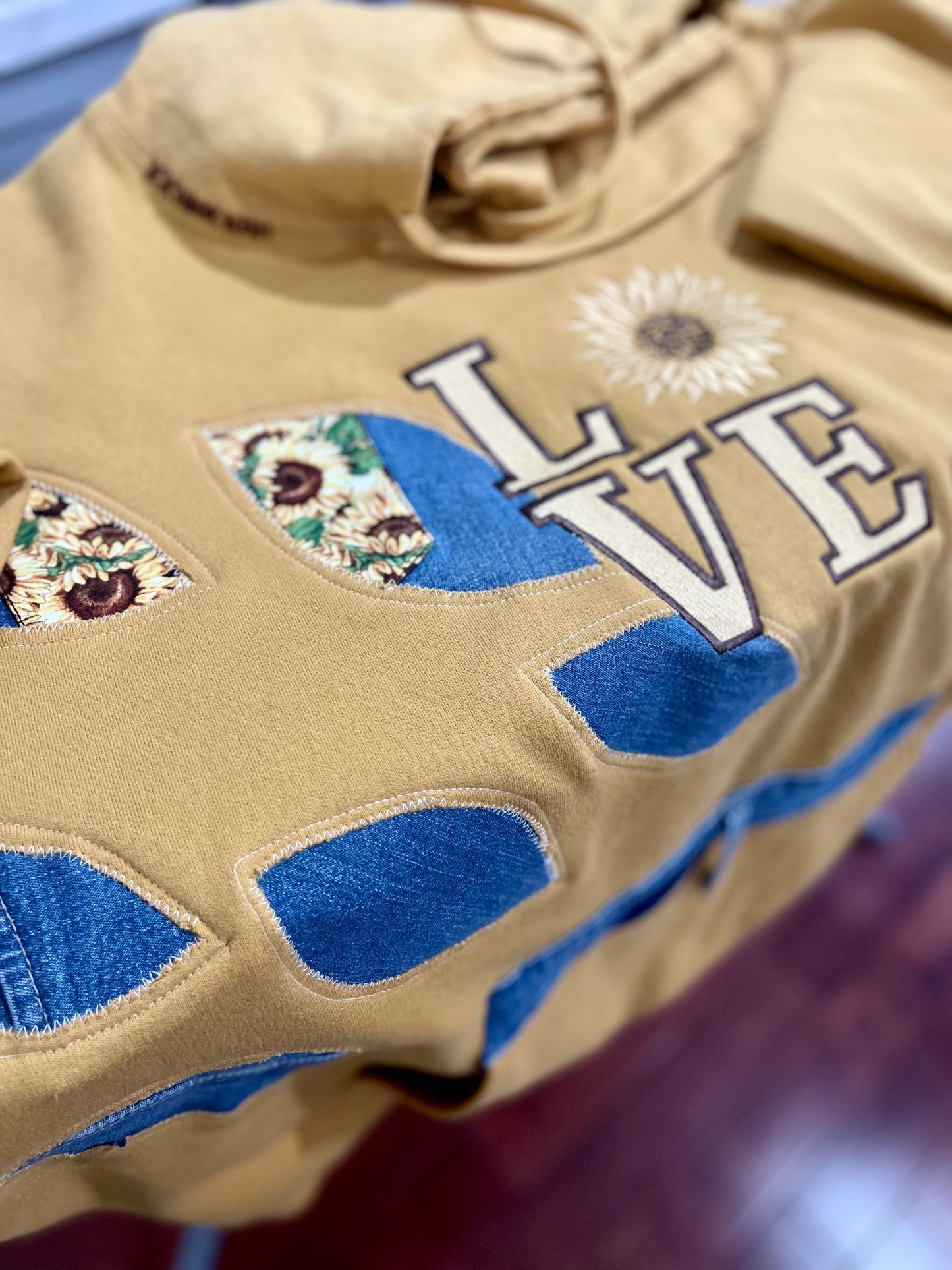 Sunflower Denim Patchwork