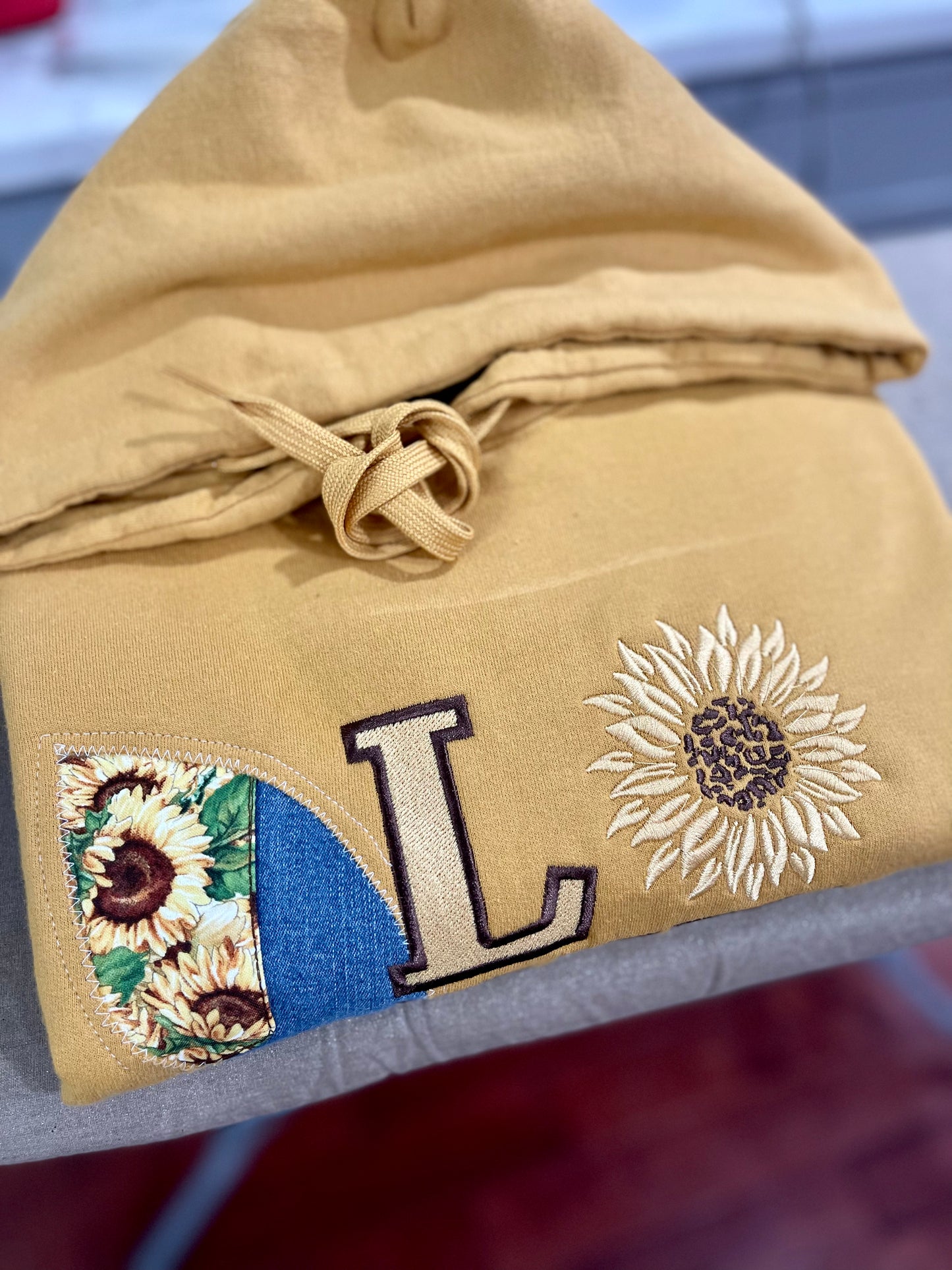 Sunflower Denim Patchwork