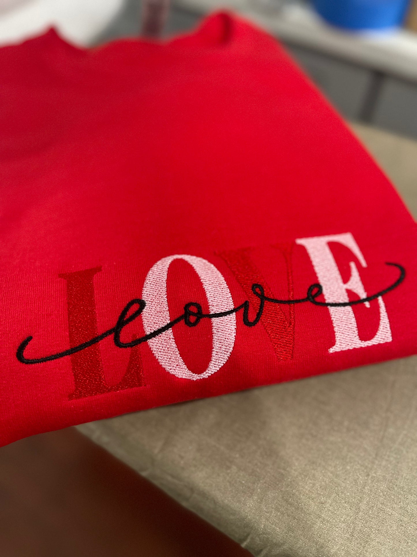 Valentine's Day Embroidered - Sweatshirts