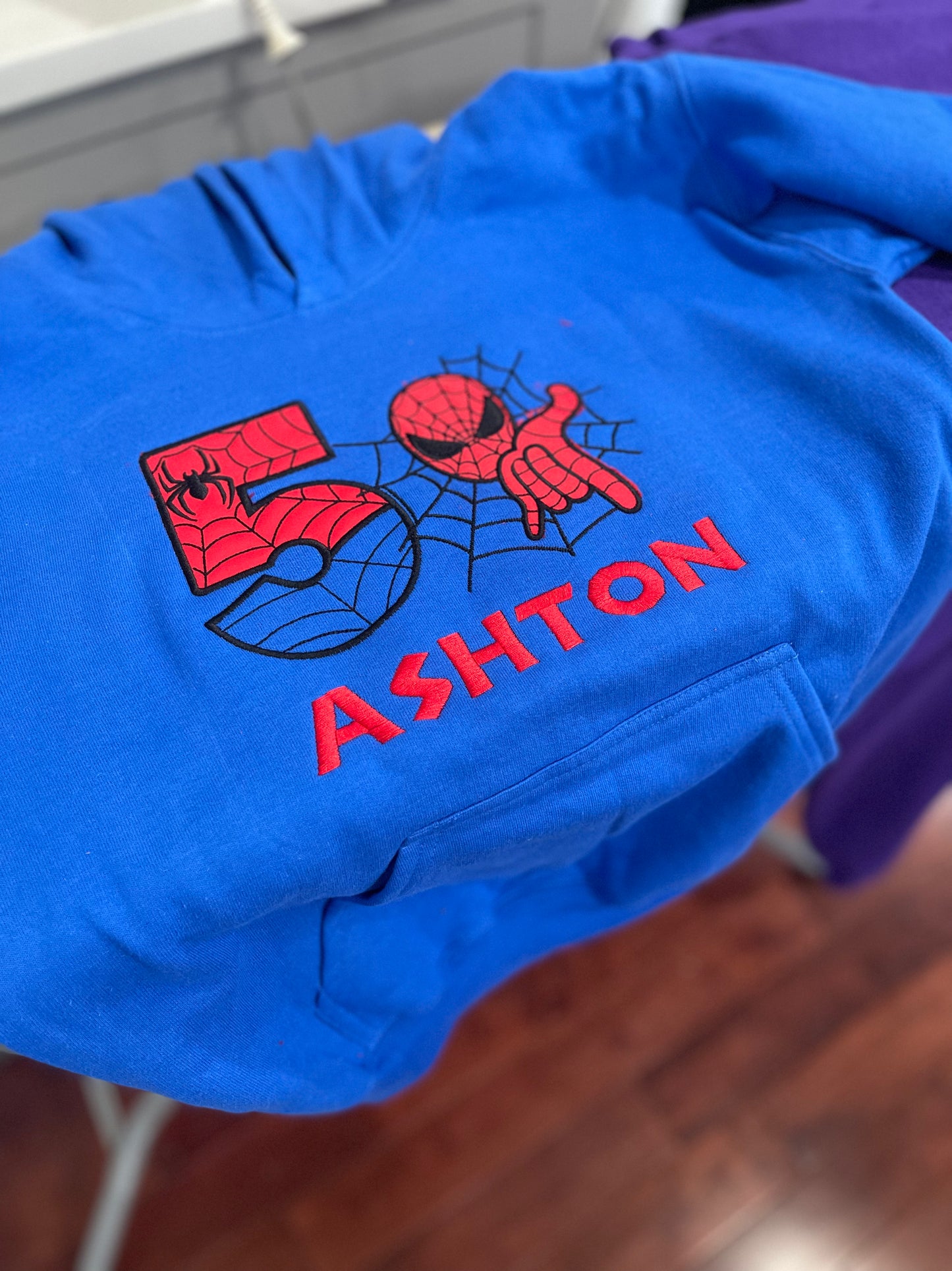 Embroidered Birthday Applique Hoodie