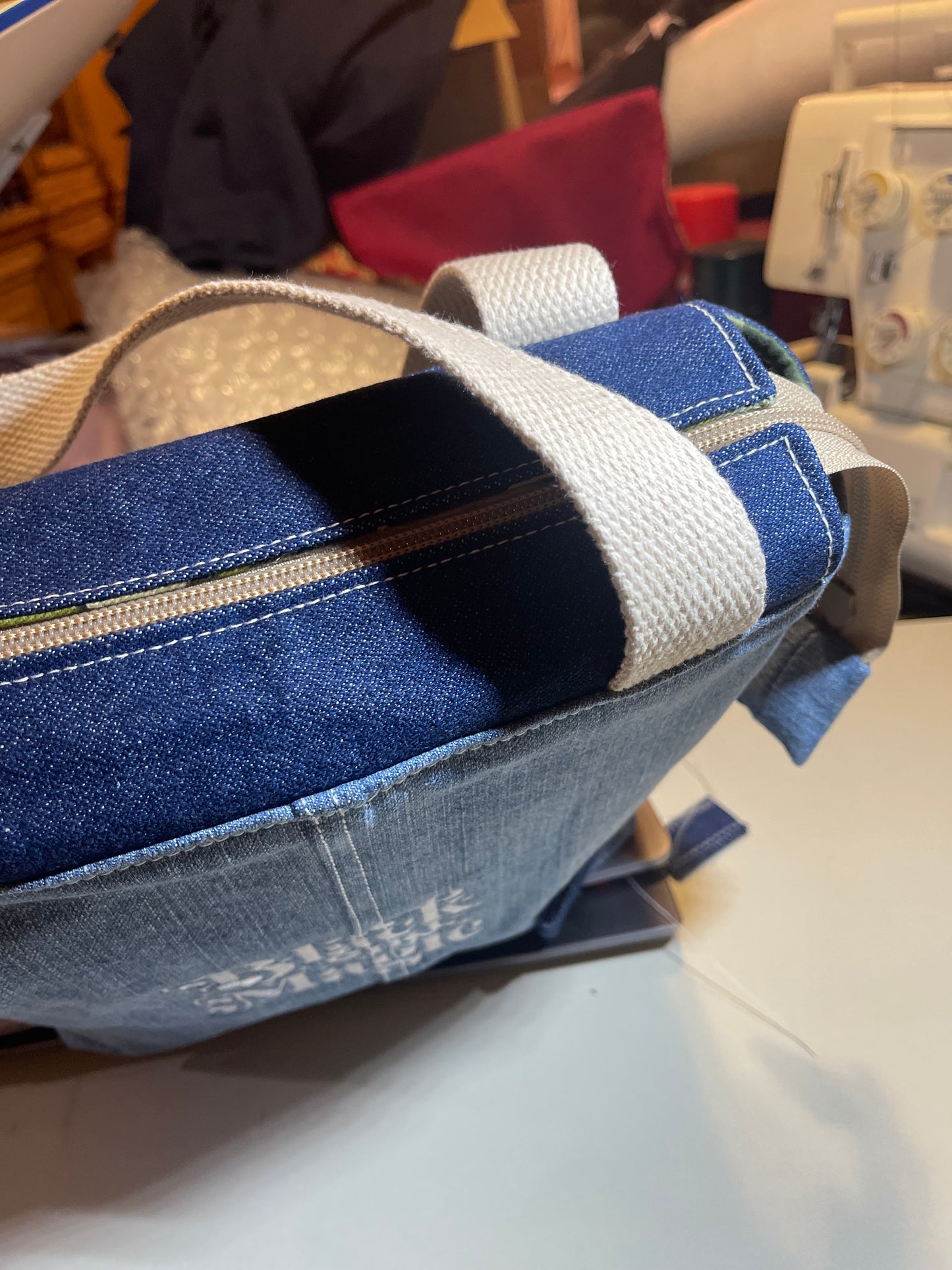 13" Denim - Black Girl Magic Tote