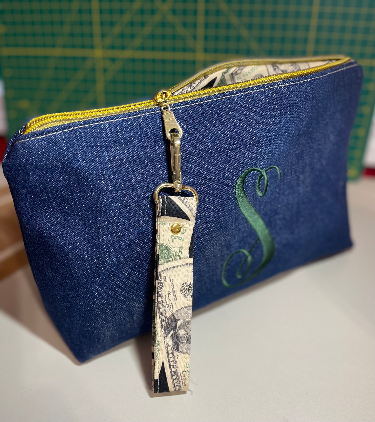 Denim Personalized Money Pouch