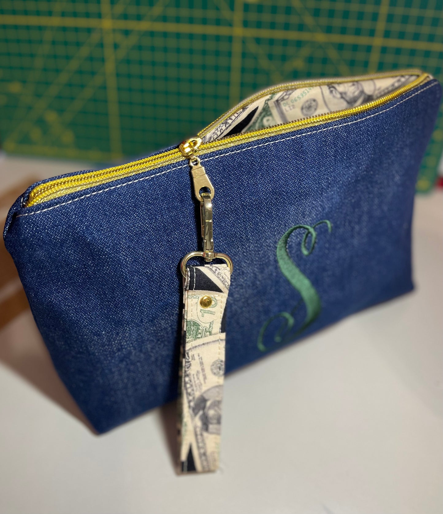 Denim Personalized Money Pouch