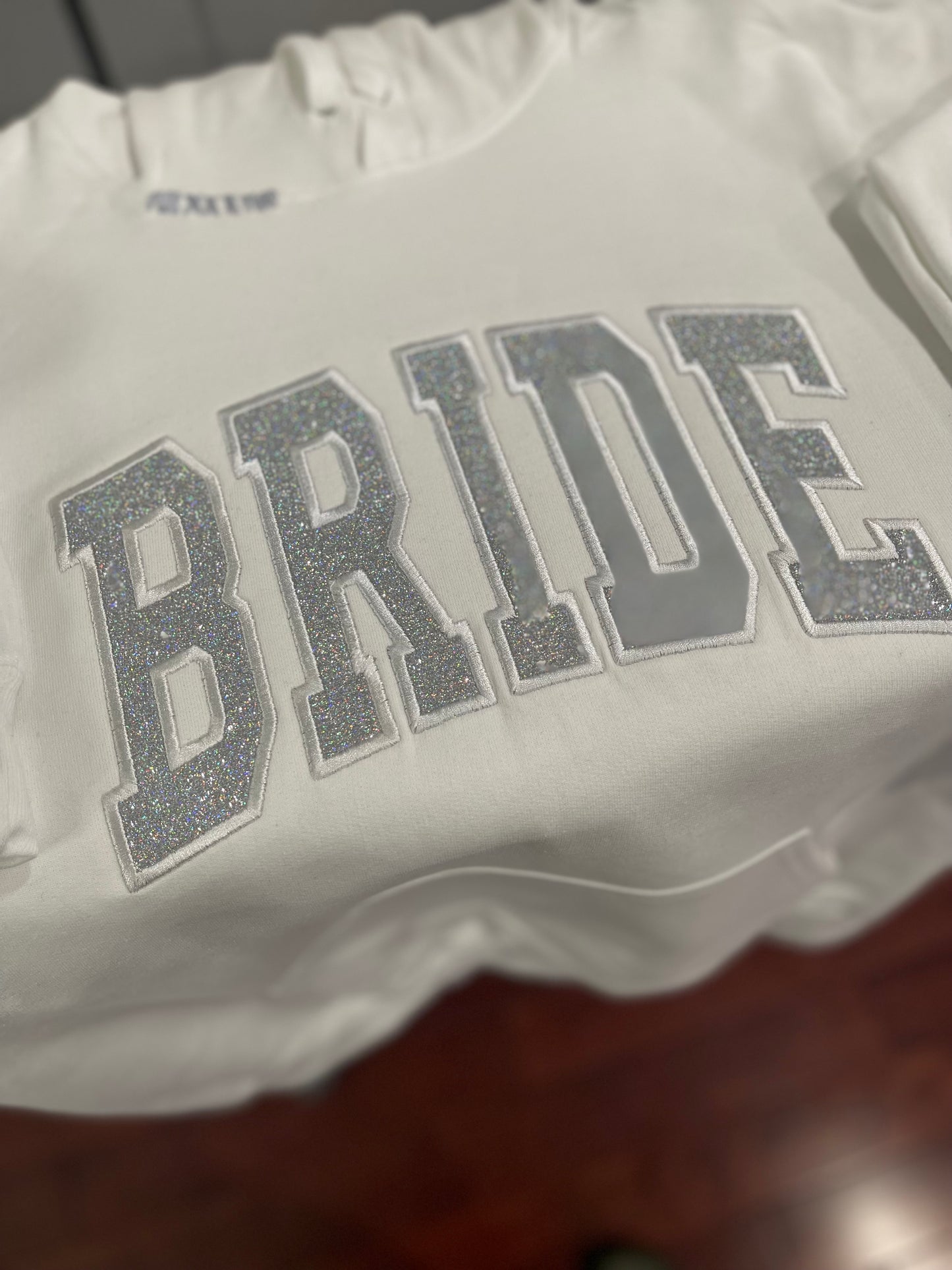 BRIDE Embroidered Glitter Hoodie
